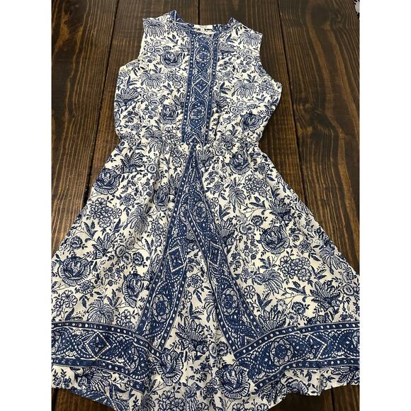 MADEWELL blue silk journey dress size XS - Picture 2 of 11